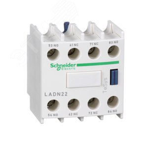Блок контактный дополнительный к LC1-D фронтальный 2но+2нз LADN22 Schneider Electric - 4