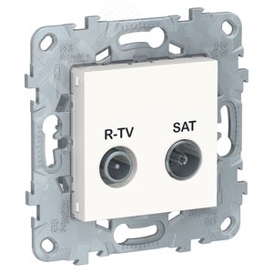 Розетка UNICA NEW R-TV/ SAT оконечная белый NU545518 Schneider Electric