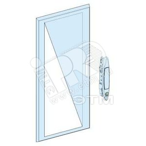 Изображение товара Дверь навесного шкафа прозрачная 12 модулей (шт)