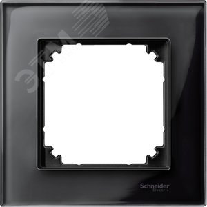 Рамка 1 пост стеклянная черный оникс MTN404103 Schneider Electric - 3