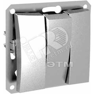 ДУЭТ Выключатель трехклавишный в рамку серебро WDE000331 Schneider Electric