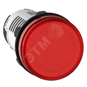 Лампа сигнальная светодиодная красная 22мм 24V DC