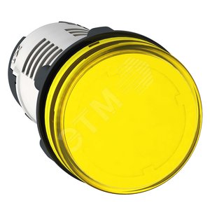 Лампа сигнальная светодиодная желтая 22мм 24V AC/DC
