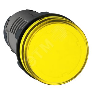 Лампа сигнальная LED 24В желтая
