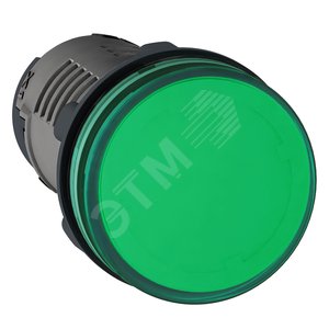 Лампа сигнальная LED АС220В зеленая