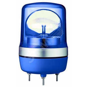 Лампа маячок вращающаяся синяя 24В AC/DC 106 мм