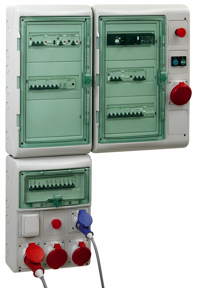 Щит распределительный навесной ЩРн-П-36 (3х12) IP65 пластиковый прозрачная дверь белый Kaedra 13985 Schneider Electric - превью 3