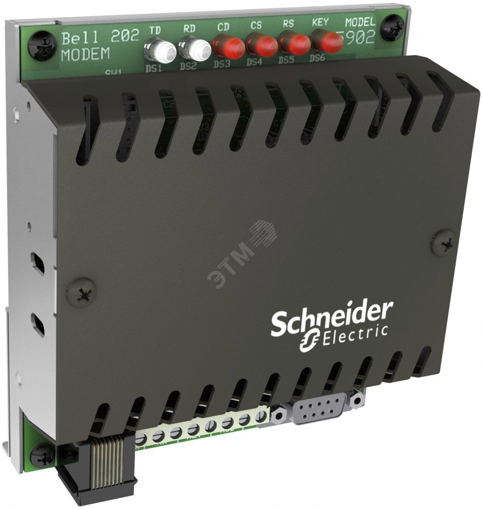 Модуль расширения 5902 FSK1200 baud 2/4 wire DE9S port TBUX297120 Schneider Electric - превью