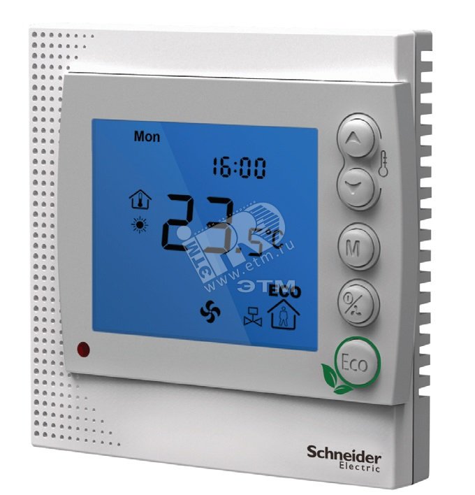 Термостат для фанкойлов цифровой артикул TC303-3A2DLMS Schneider ...