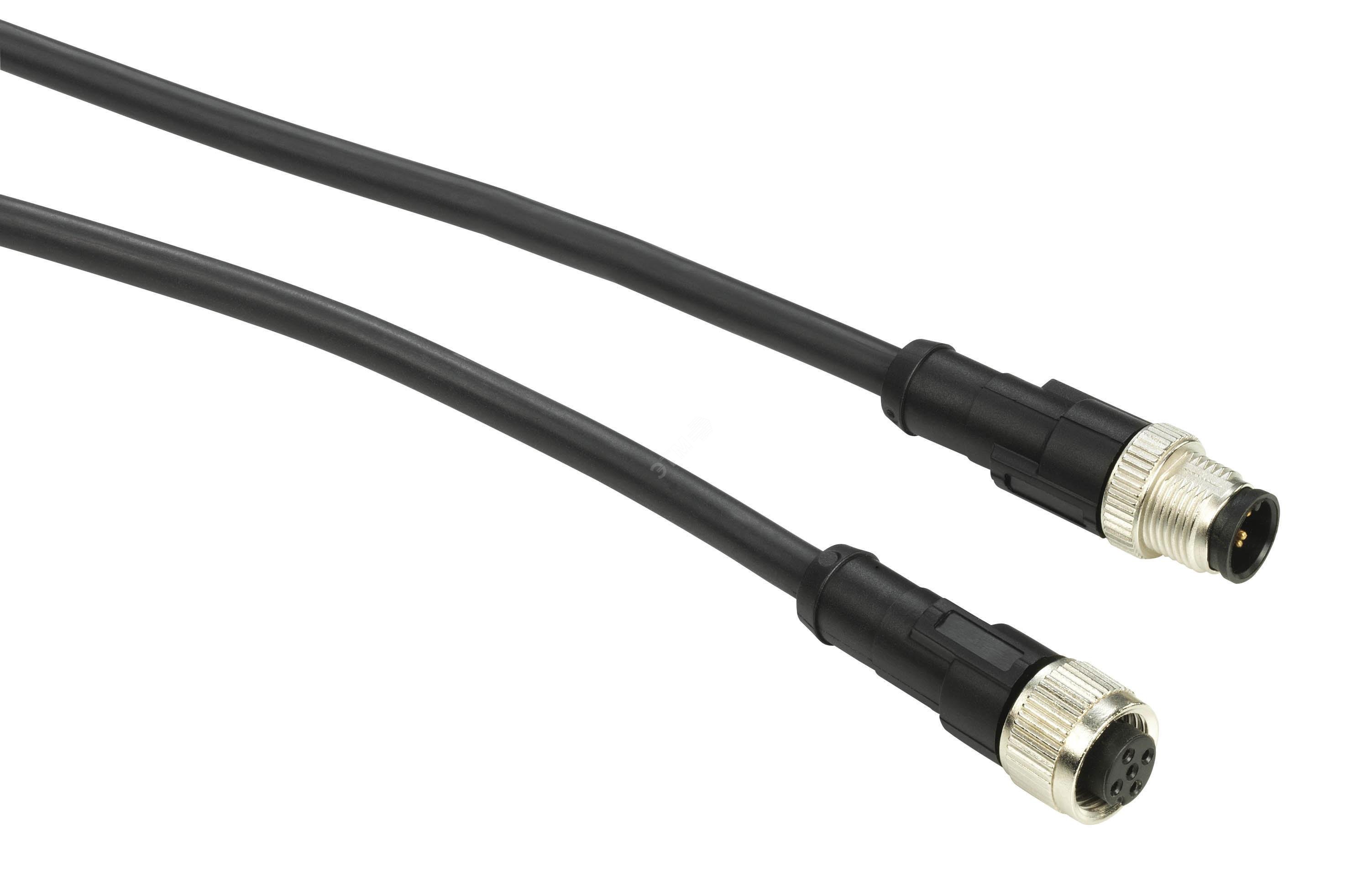 Кабель соединительный MODBUS M12 10м артикул TCSMCN1M1F10 Schneider ...