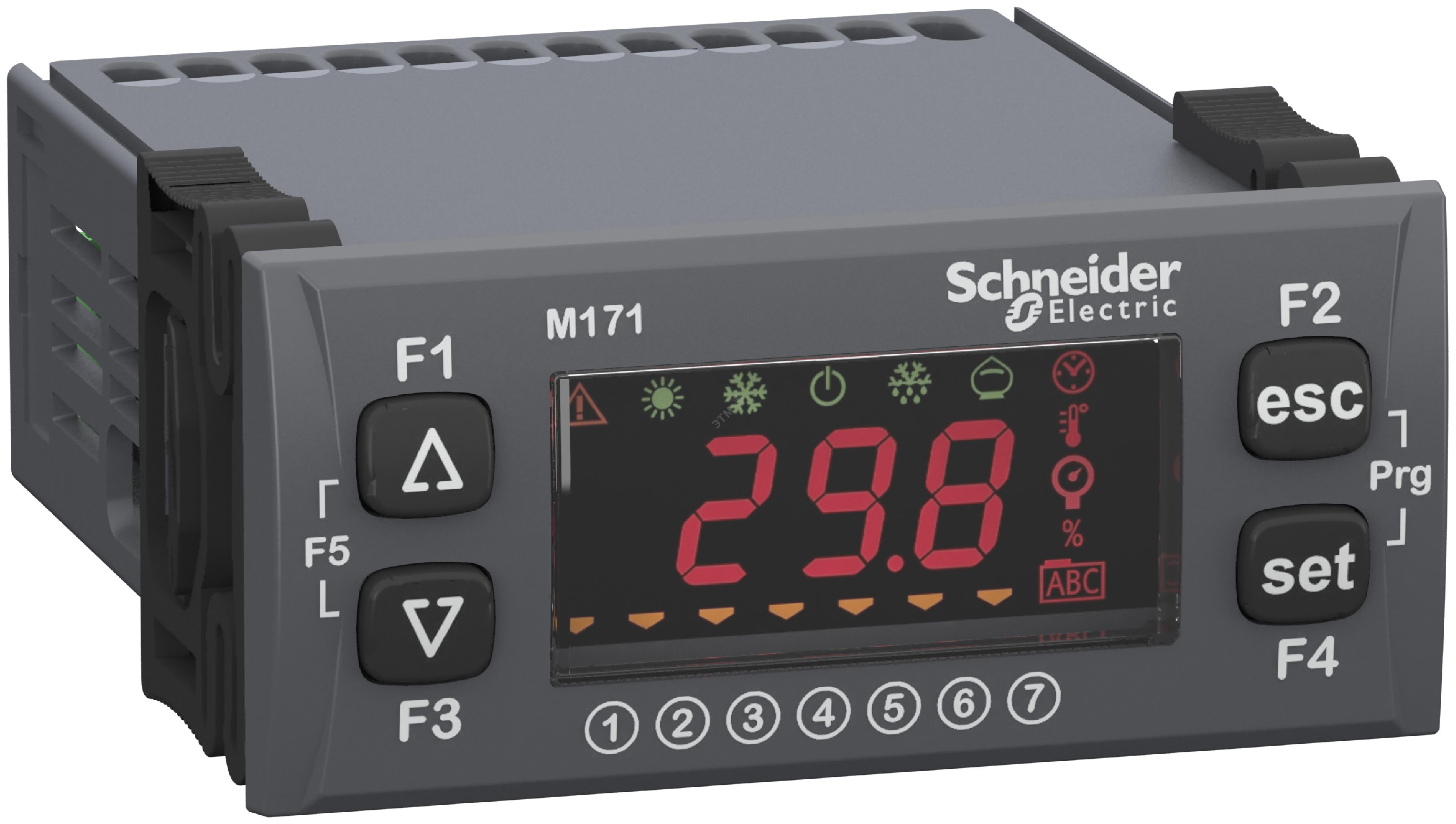 Контроллер логический оптимизированный программируемый М171 скрытый 22 I/Os Modbus TM171OFM22R Schneider Electric - превью