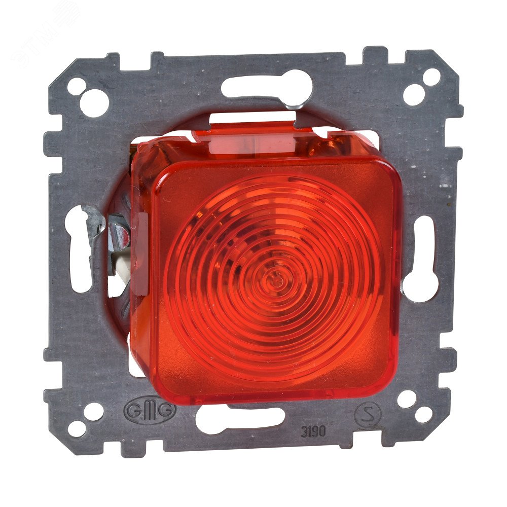 Механизм сигнальной лампы E10 красный колпачок MTN319018 Schneider Electric - превью 4