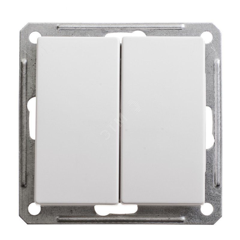 W59 Выключатель двухклавишный скрытый в рамку 16А белый VS516-252-1-86 Schneider Electric