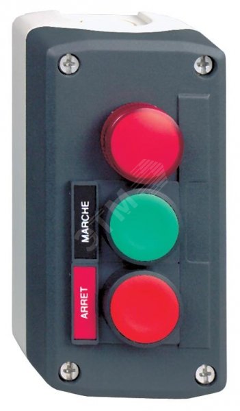 Пост кнопочный 2 кнопки с возвратом XALD361M Schneider Electric - превью