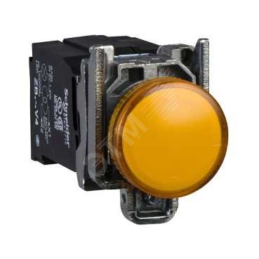Лампа сигнальная оранжевая встраиваемая светодиод XB4BV5B5 Schneider Electric - превью