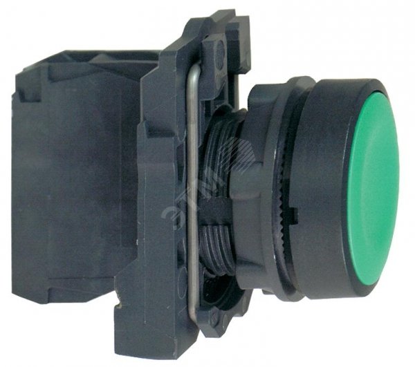 Кнопка зеленая без фиксации 22 мм 1но XB5AA31 Schneider Electric - превью 2