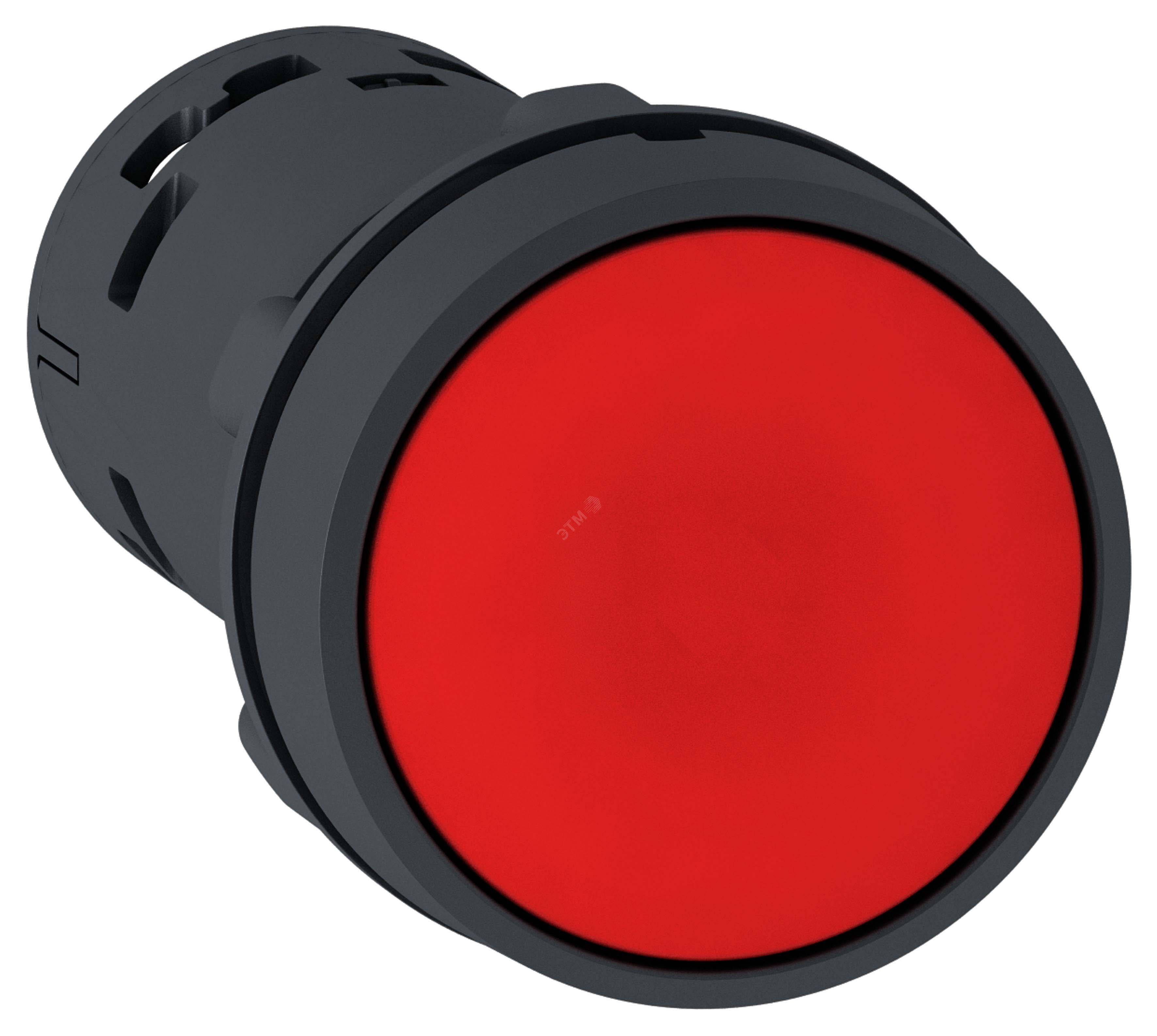 Кнопка красная возвратная 22мм но+нз XB7NA45 Schneider Electric - превью
