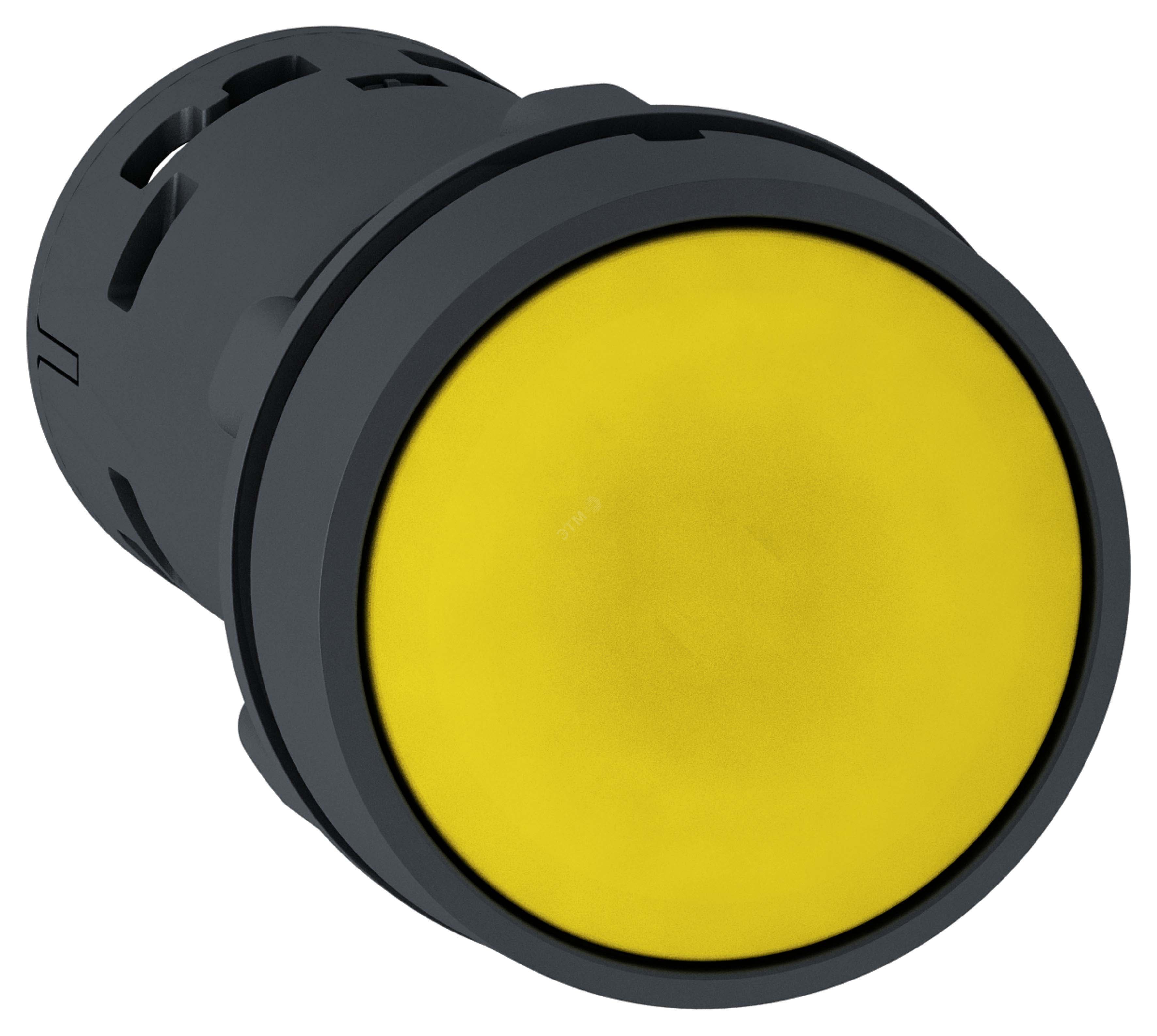 Кнопка с пружинным возвратом желтая XB7NA85 Schneider Electric - превью