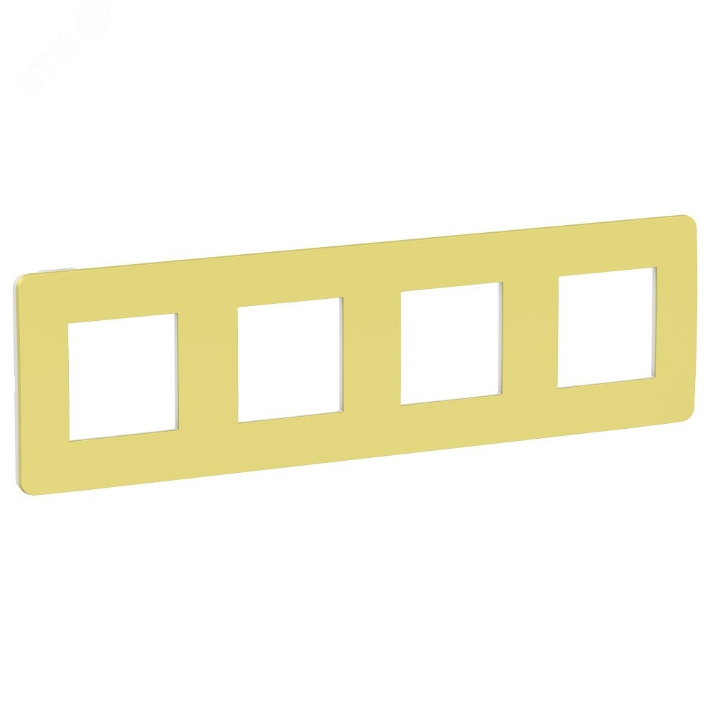 Изображение товара Рамка UNICA STUDIO четырехпостовая зеленое яблоко/белый (шт)