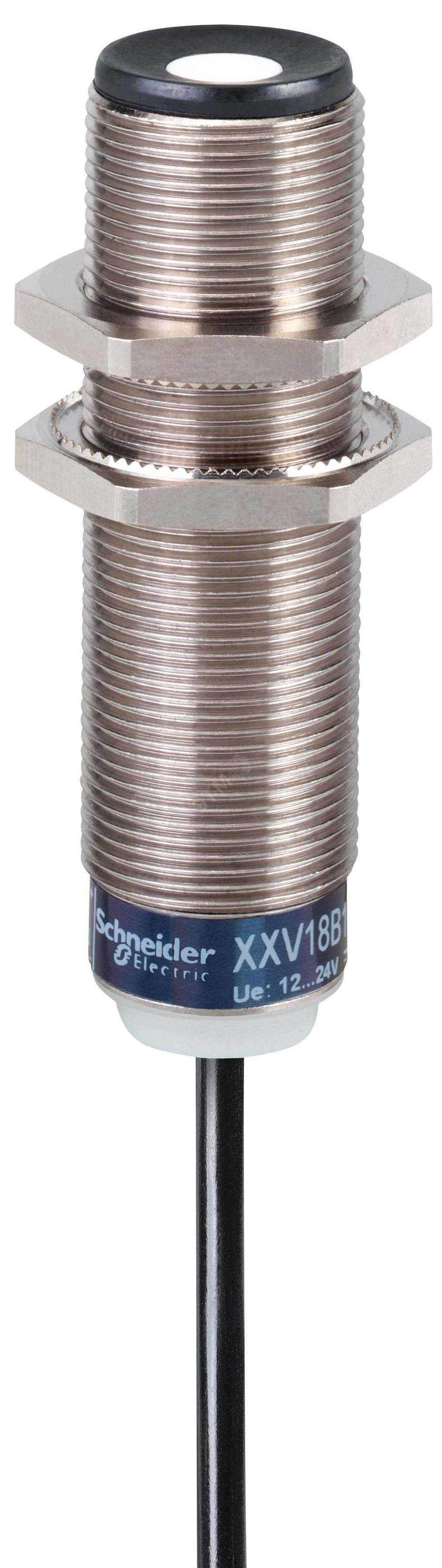 Датчик ультразвуковой металлический М18 50мм кабель 2м PNP 1НО XXV18B1PAL2 Schneider Electric - превью 2