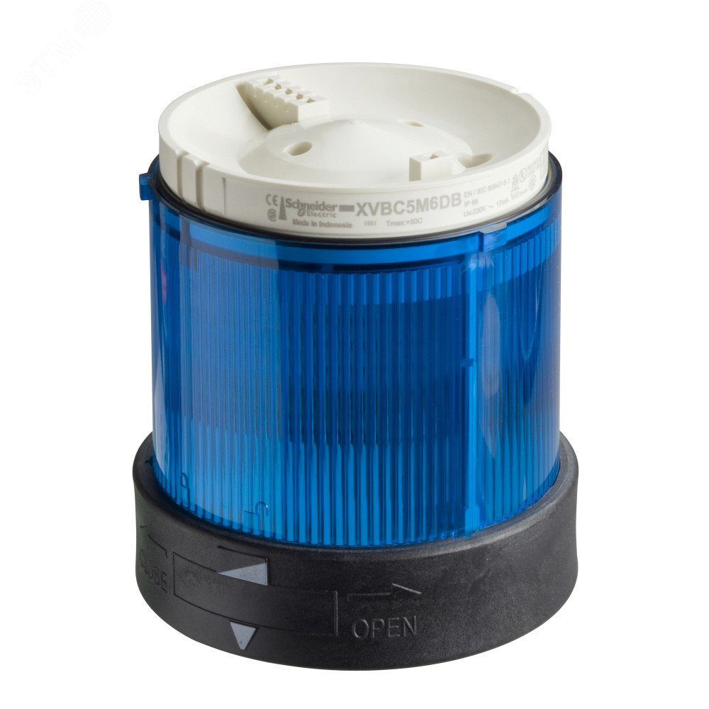 Сегмент световой колонный 70мм синий XVBC2B6 Schneider Electric - превью 3