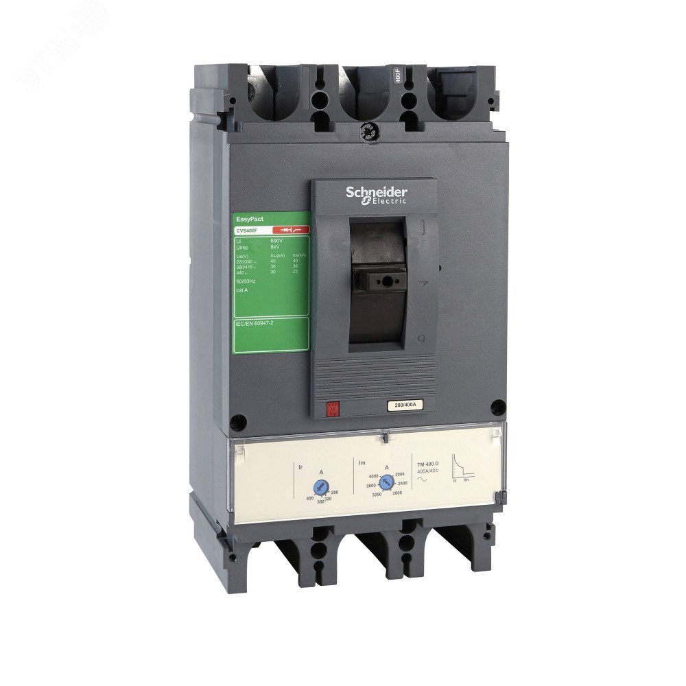 Выключатель автоматический трехполюсный EasyPact CVS 630N 50kA TM600D LV563316 Schneider Electric - превью 3