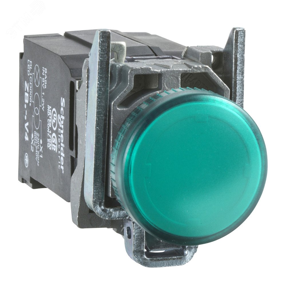 Лампа 22мм 230-240В сигнальная зеленая XB4BVM3 Schneider Electric - превью 4