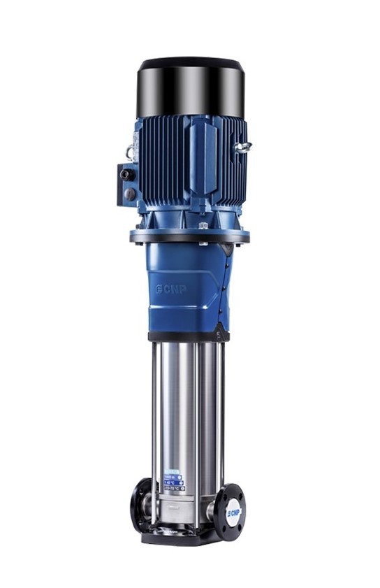 Насос центробежный многоступенчатый вертикальный  СDMF10-8FSWSC, 3кВт, станд.фланец, 3х220В/3х380В, нерж., 70С
