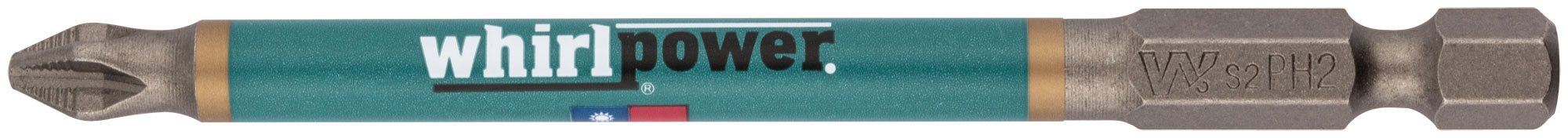 Биты 10 шт WP, сталь S2, с насечкой, Профи РН 2x90 мм