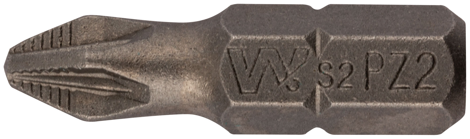 Биты 20 шт, сталь S2, с насечкой, Профи PZ 2x25 мм