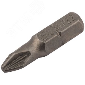 Биты 20 шт, сталь S2, с насечкой, Профи PZ 2x25 мм - фото 2