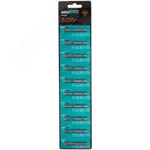 Биты 10 шт, сталь S2, с насечкой,''Профи''PZ 2x50 мм - фото 3