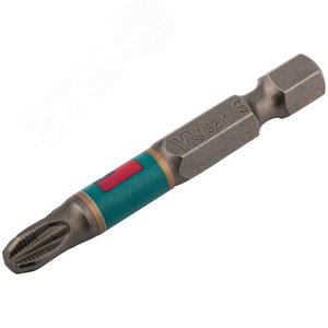 Биты 10 шт, сталь S2, с насечкой, ''Профи'' PZ 3x50 мм - фото 2