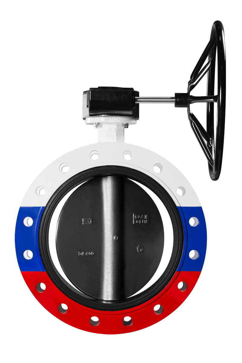 Затвор дисковый поворотный ЗПСС-600х1,0 - FG (W)-3-600-MDV-E DN 600 PN 10 ф/ф (с редукт.)