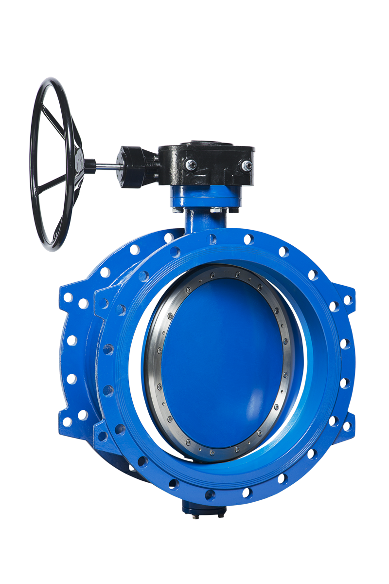 Двухэксцентриковый Дисковый Поворотный Затвор Стейнвал ВС.2.05.05.06.600.16.Ф/Ф, Ду600, Py16, присоединение фланцевое, управление редуктор, корпус - GGG40, диск -GGG40, седло - EPDM, Tраб-10..+80С
