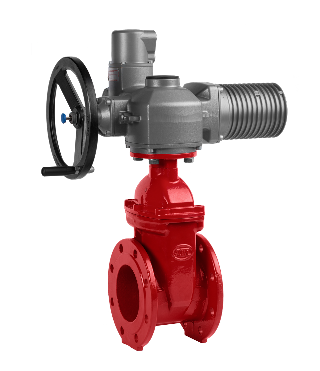 задвижка с обрезиненным клином высокопрочный чугун sa kr15-065. с электроприводом sa07.6, 380 в dn 65 pn 16 ф/ф