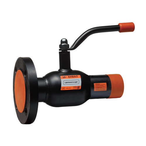 Кран шаровой стальной БИВАЛ Ду 040 Ру 40 КШТ.12.040.40 Ф/С
