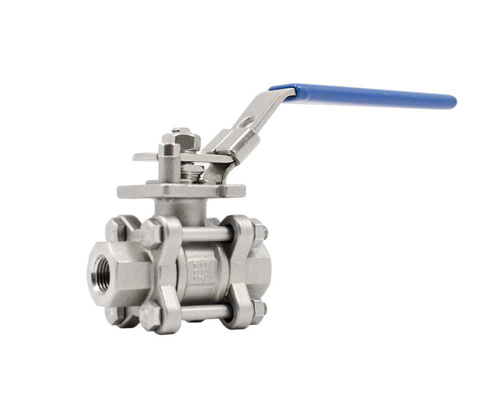 Кран шаровой полнопроходной нержавеющая сталь DN20 PN40 с ISO-фланцем F03/F04 BV18.04.020.40.Ф/Ф