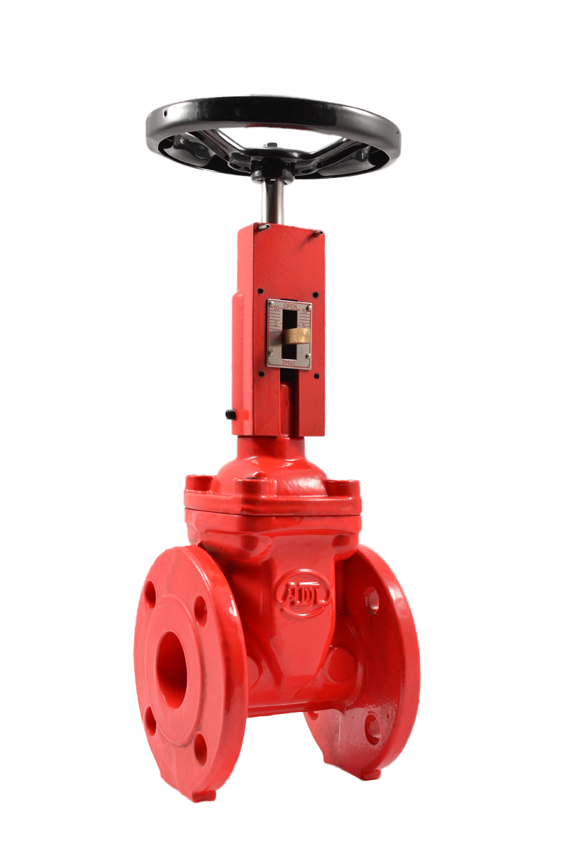 Задвижка с обрезиненным клином DN100 PN16 чугунная, фланцевая