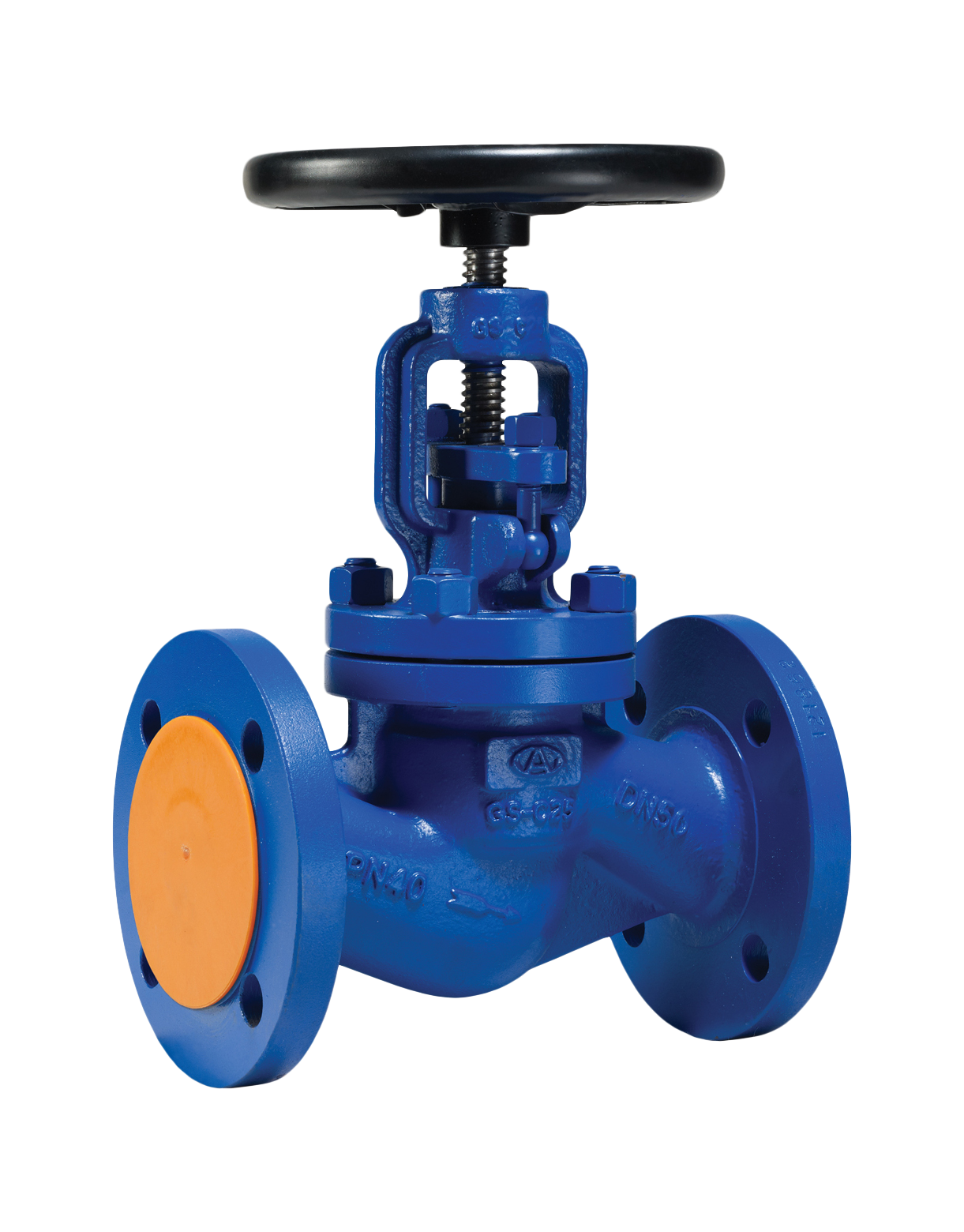 Клапан (Вентиль) запорный сальниковый фланцевый DN40 PN40 стальной