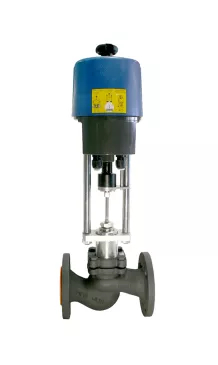 клапан регулирующий км225ф - 050 - 40,0 / psf402 se - 220в + дкв нз ду50, ру16, ф\ф dp = 13bar, tmax = 250c