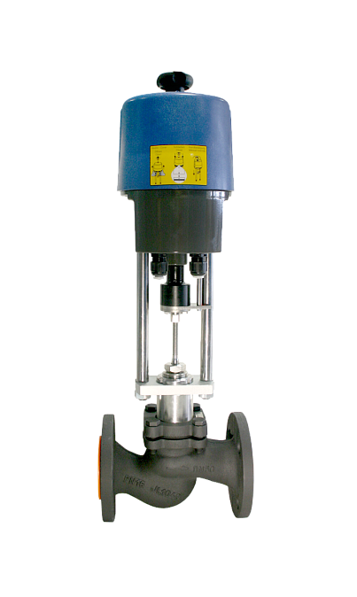 Клапан регулирующий КМ125Ф- 040 - 22,0 / PSF402SE - 220В + ДКВ, Ду40, Ру16, ф\ф dP = 13,3bar, Tmax = 250C