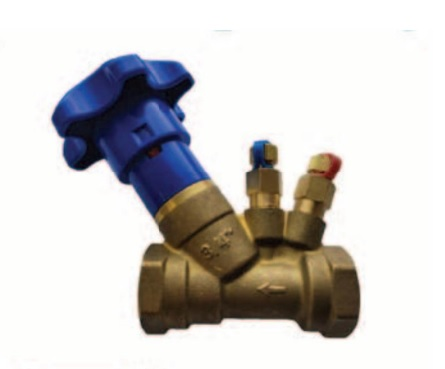 Клапан балансировочный латунный ГРАНБАЛАНС КБЛ.02.10.040.25, Ду 040, Ру25, Тмакс=120оС, р/р