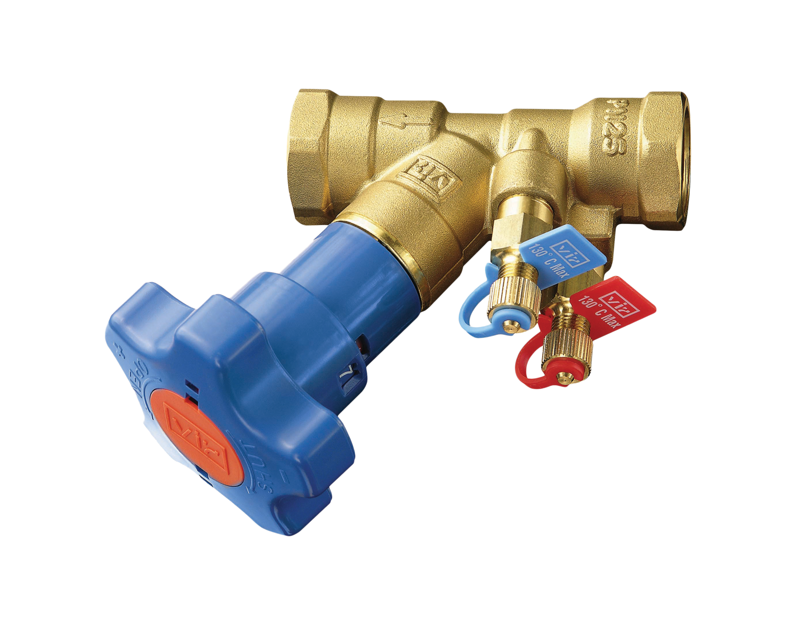 Клапан балансировочный латунный VIR 9515, DN40 PN25 ВВ