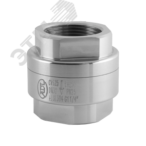 Изображение товара Обратный клапан CVS25.04.032.40 DN 32 PN 40 Tмакс. град 250 резьба нерж. сталь (шт)