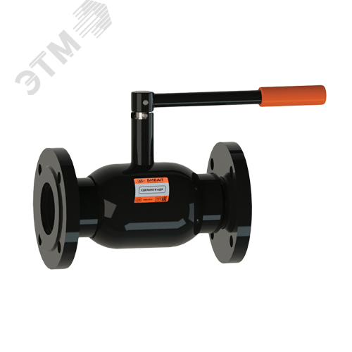 Кран шаровой стальной полнопроходной Ду 050 Ру 16 фланцевый с рукоядкой - фото 1