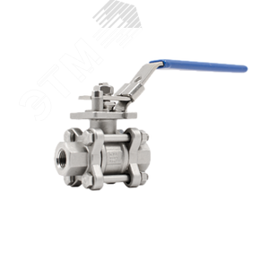 Изображение товара Кран шаровой нержавеющая сталь ISO-фланец сварной трехсоставной полнопроходной BV17.04.050.63.С/С DN 50 PN 63 (шт)