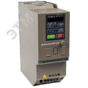 Преобразователь частоты GRANDRIVE PFD85-3P8-20, 1,5 кВт, 380В, Iном=3,8 А (PID-регулятор,EMC-фильтр, IP20)