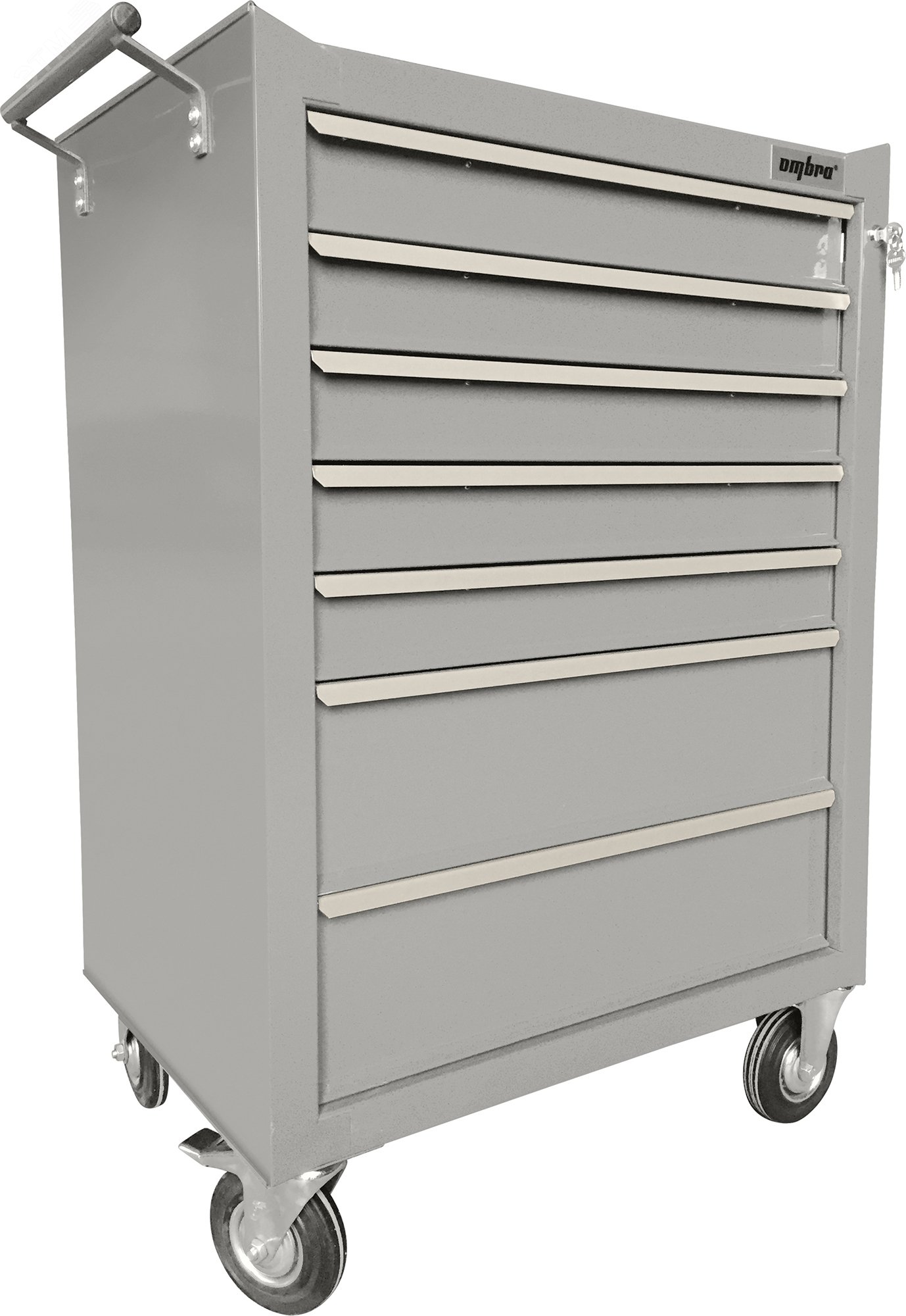 Изображение товара Тележка инструментальная 7-ми полочная серия OMBA серый