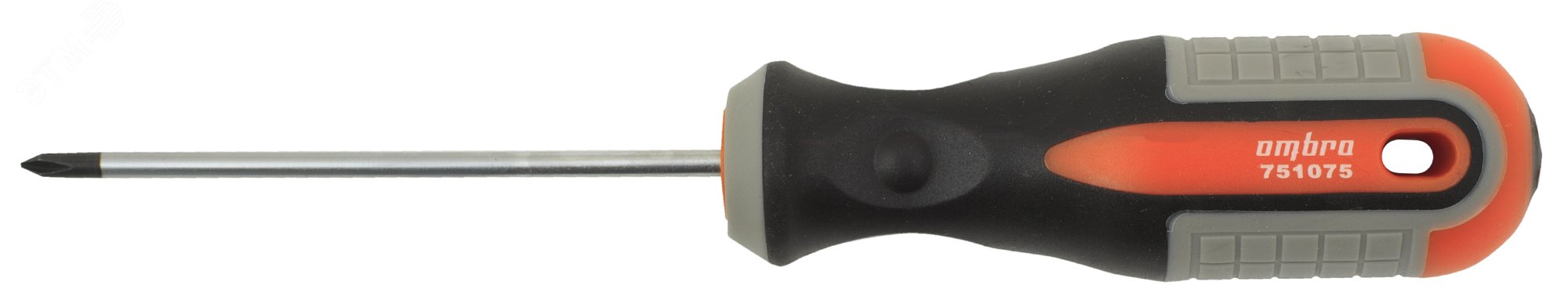 Изображение товара Отвертка стержневая крестовая ROUND GRIP, PH0x75 мм (шт)